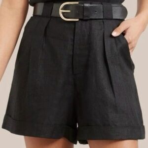 NWOT • Modern Citizen Avery Linen Short • Black